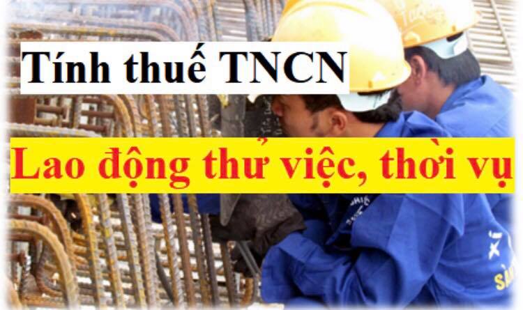 Cách tính thuế thu nhập cá nhân trong thời gian thử việc